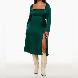 Aritzia Wilfred Bridgerton Satin Dress